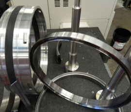 Annular Seal for Submarine machined by Burhoe Machine Works, LLC. Sonora California